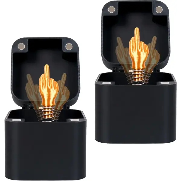 Middle Finger in A Box Gag Gifts Christmas Funny Gifts White Elephont Gifts for Adults Joke Prank Gag Quirky Gifts