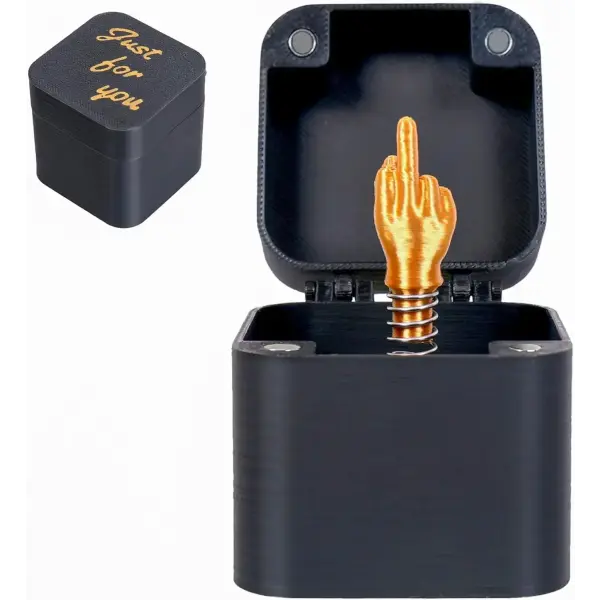 Middle Finger in A Box Gag Gifts Christmas Funny Gifts White Elephont Gifts for Adults Joke Prank Gag Quirky Gifts