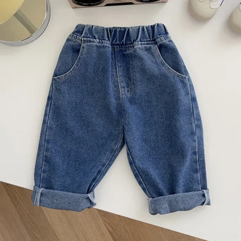 MILANCEL Baby Jeans – Soft Kids Denim Pants for Boys & Girls - blue / 5T / CHINA