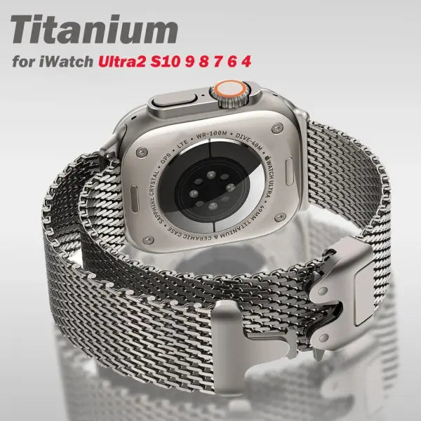 Milanese Loop Apple Watch Band Ultra 49mm Durable Style
