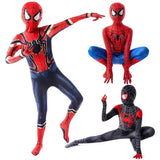Miles Morales Superhero Costume Kids Zentai Bodysuit Halloween
