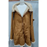 Military Fleece Winter Jacket Fur Collar – Tactical Warmth Style - Brown / 2XL - None