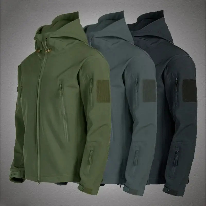 Military Shark Skin Soft Shell Jackets Men Tactical Windproof Waterproof jacket men Army Combat Jackets Mens Hooded