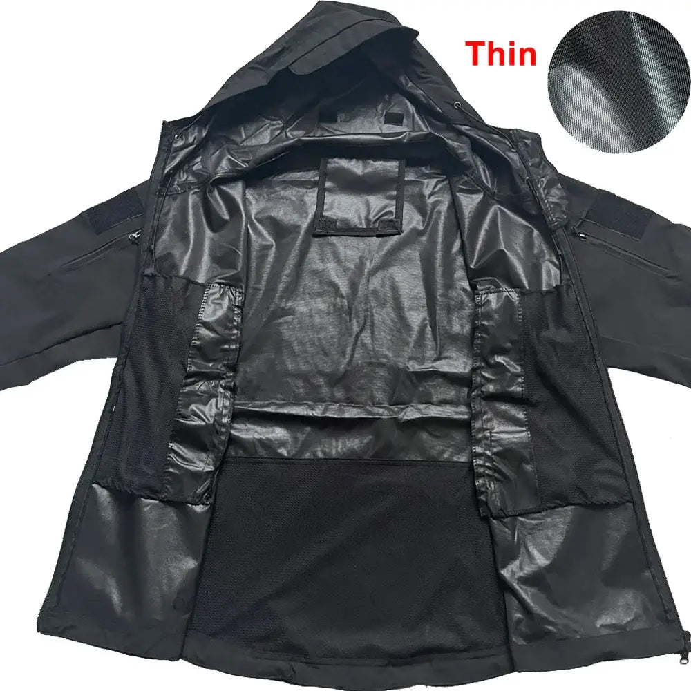 Military Shark Skin Soft Shell Jackets Men Tactical Windproof Waterproof jacket men Army Combat Jackets Mens Hooded