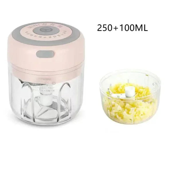 Mini Electric Chopper USB Rechargeable Garlic and Vegetable Chopper - Himpall