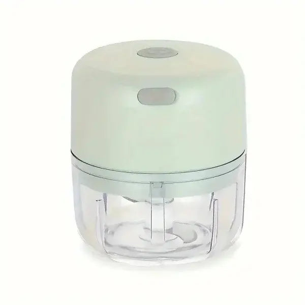 Mini Electric Chopper USB Rechargeable Garlic and Vegetable Chopper - Green 100ML