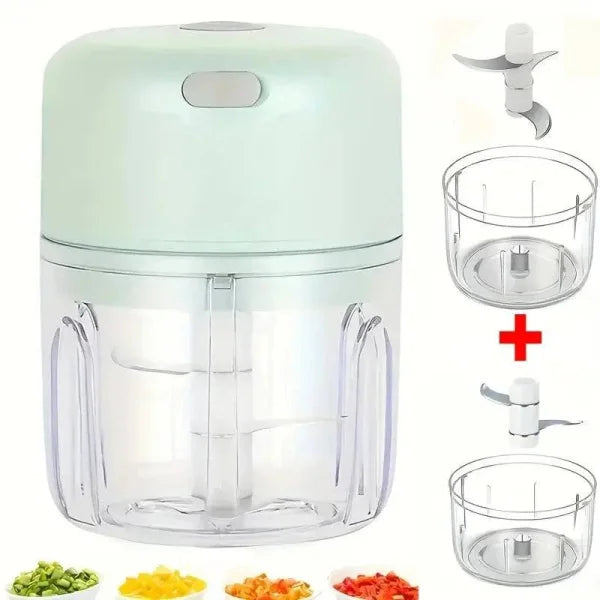 Mini Electric Chopper USB Rechargeable Garlic and Vegetable Chopper - Himpall