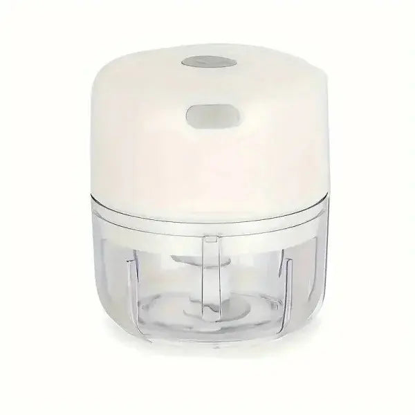 Mini Electric Chopper USB Rechargeable Garlic and Vegetable Chopper - White 100ML