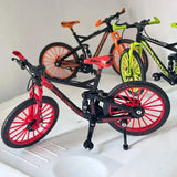 Mini Finger Mountain Bike: Diecast Alloy Simulation Model & Racing Toy for Boys