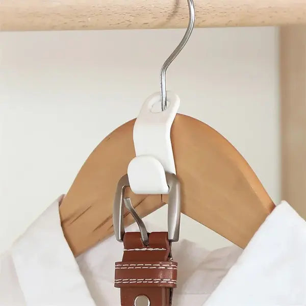Mini Wardrobe Connector Hooks Cascading Space-Saving Hanger Clips for Closet Organization