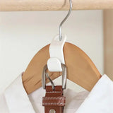 Mini Wardrobe Connector Hooks Cascading Space-Saving Hanger Clips for Closet Organization