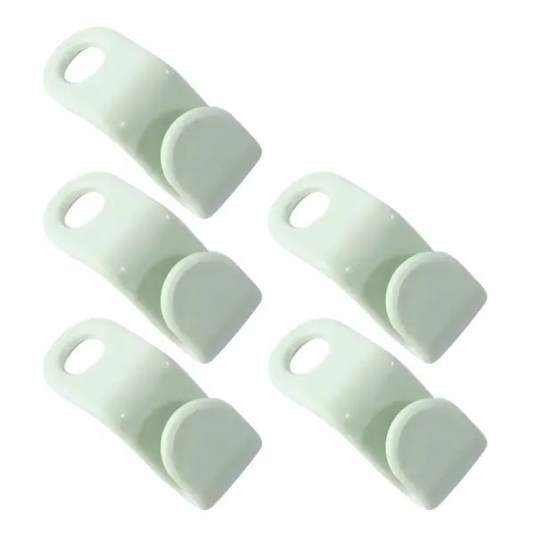 Mini Wardrobe Connector Hooks Cascading Space-Saving Hanger Clips for Closet Organization - Green / 20PCS