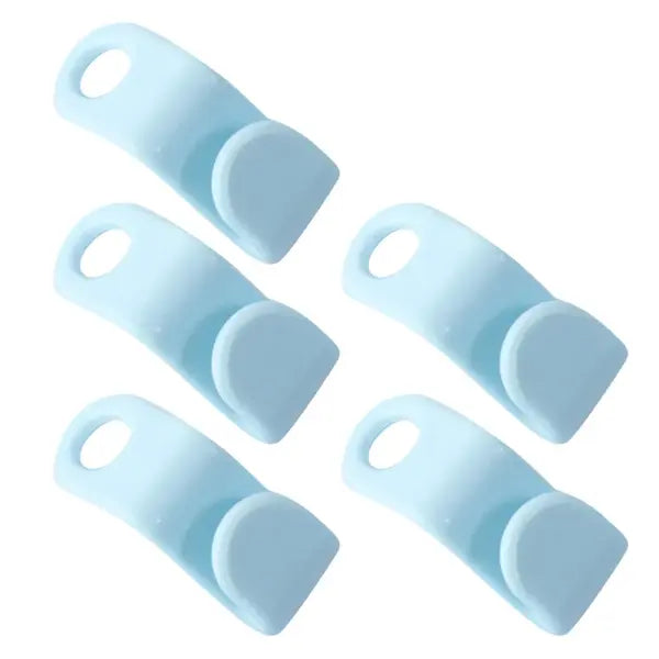Mini Wardrobe Connector Hooks Cascading Space-Saving Hanger Clips for Closet Organization - Blue / 20PCS