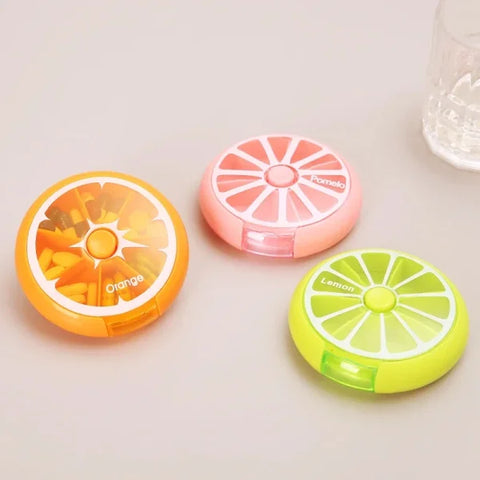 Mini Portable Vitamin Pill Box for 7-Day Tablet Organization