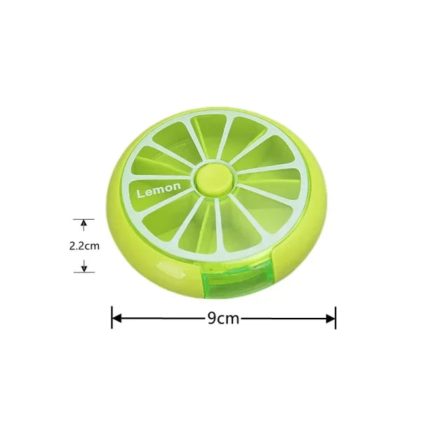 Mini Portable Vitamin Pill Box for 7-Day Tablet Organization - Himpall