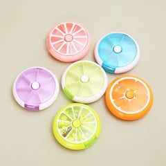 Mini Portable Vitamin Pill Box for 7-Day Tablet Organization - Himpall