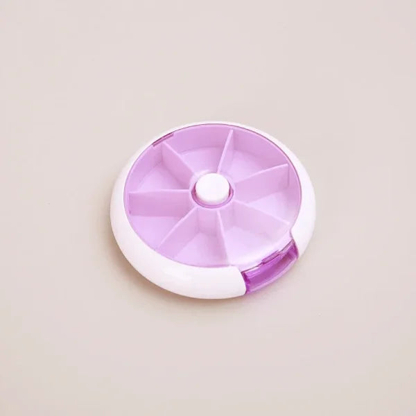 Mini Portable Vitamin Pill Box for 7-Day Tablet Organization - Himpall