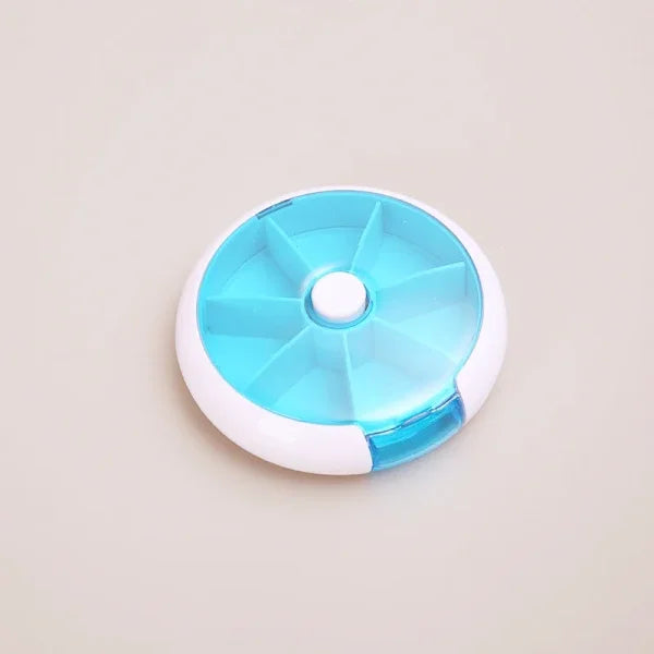 Mini Portable Vitamin Pill Box for 7-Day Tablet Organization - Himpall