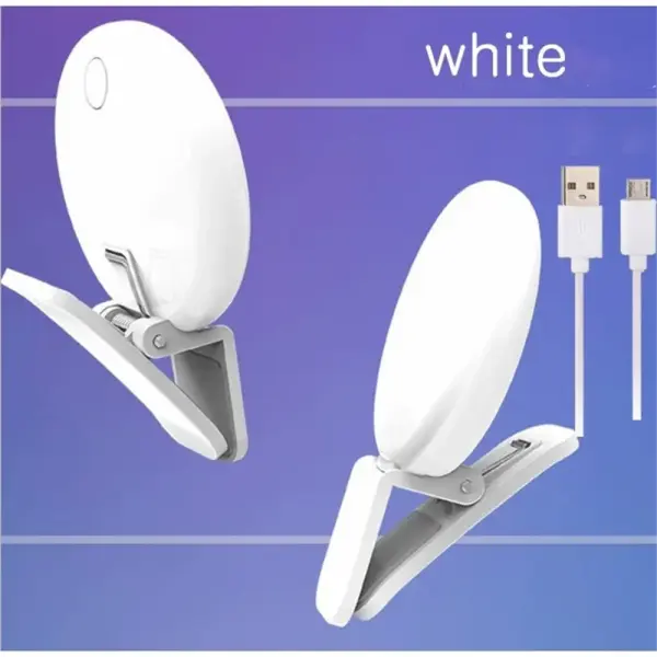 Mini Selfie Ring Light Portable LED Lamp USB Charging Photography Clip Ring Light Universal Mobile Phone Live Video