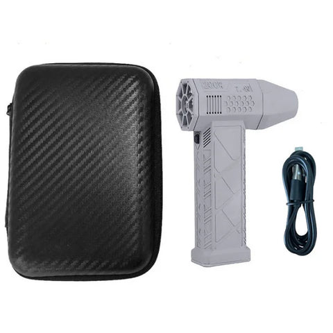 Mini Turbo Violent Fan Dust Blowing Gun - 8000amh / Gray