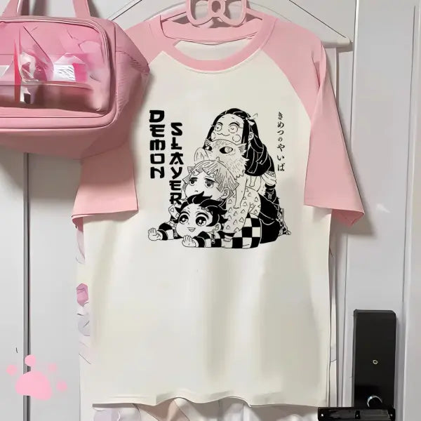 Women’s Mitsuri Anime Baby Tee - Y2K Aesthetic Japanese Streetwear & 2000s Retro Graphic T-Shirt for Girls - 29715 / S