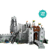 MOC 1368Pcs Block Lord Rings Figures Blocks The Battle Of Helms Deep Model Action Figure DIY Toys For Children