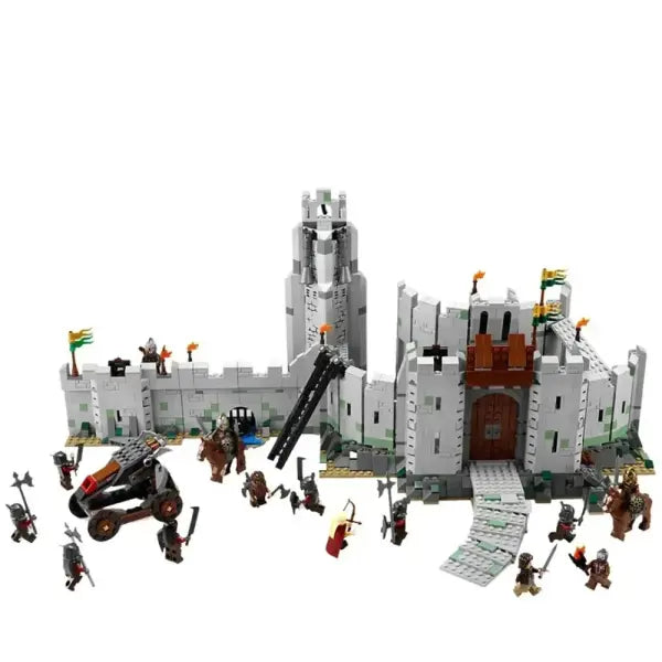 MOC 1368Pcs Block Lord Rings Figures Blocks The Battle Of Helms Deep Model Action Figure DIY Toys For Children