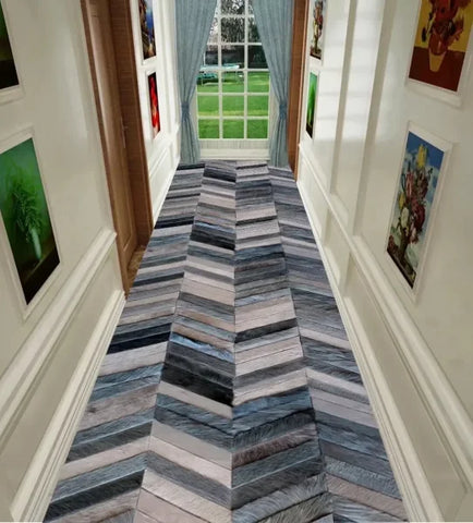 Modern Abstract Corridor Carpet Runner - Non-Slip Washable Hallway Rug - Lint-free12 / 60x200cm 23.6x78in