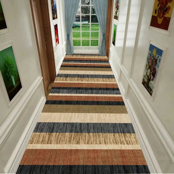 Modern Abstract Corridor Carpet Runner - Non-Slip Washable Hallway Rug - Lint-free6 / custom contact