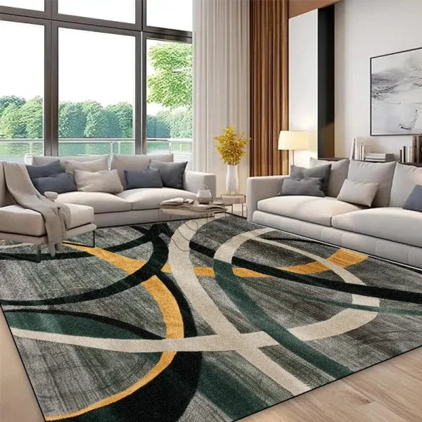 Modern Geometric Abstract Carpet - Luxury Customizable Rug for Living Room & Entrance - CX036-Flannel-9 / 180x280cm