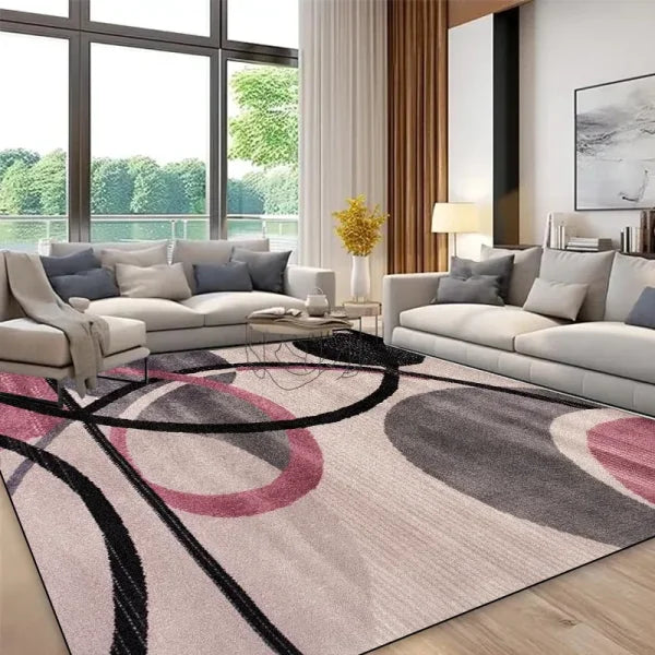 Modern Geometric Abstract Carpet - Luxury Customizable Rug for Living Room & Entrance - CX036-Flannel-3 / 140x200cm