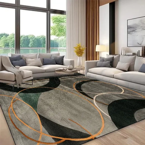 Modern Geometric Abstract Carpet - Luxury Customizable Rug for Living Room & Entrance - CX036-Flannel-8 / 180x250cm