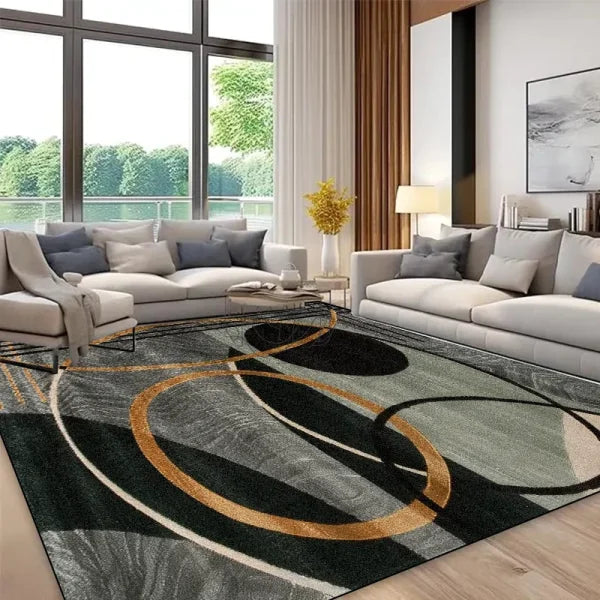 Modern Geometric Abstract Carpet - Luxury Customizable Rug for Living Room & Entrance - CX036-Flannel-10 / 200x250cm