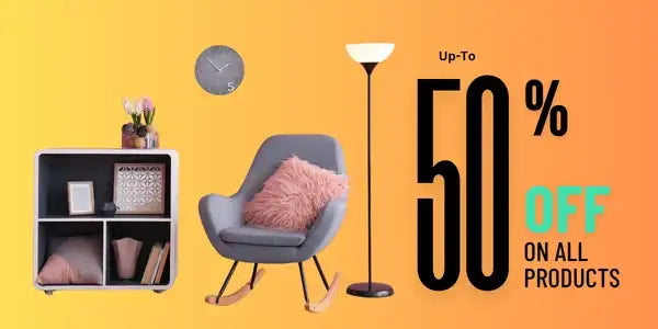 Modern gray rocking chair with pink cushion and wooden legs.