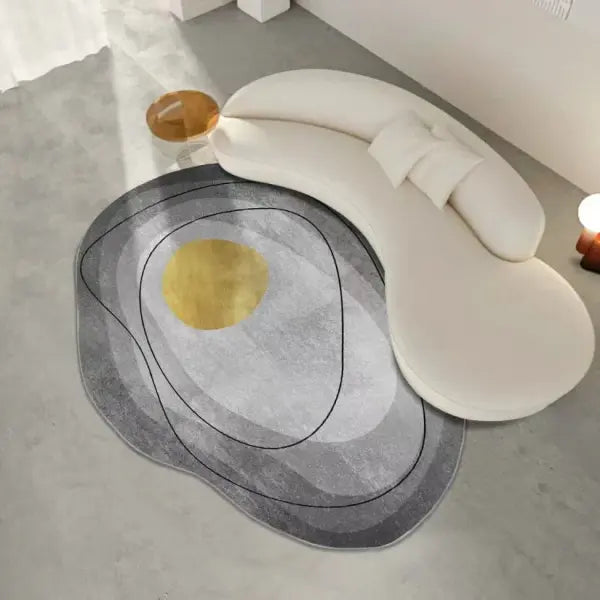 Modern Minimalist Irregular Living Room Carpet - Aesthetic Asymmetric Rug for Bedroom & Decor - 20 / 200x300cm