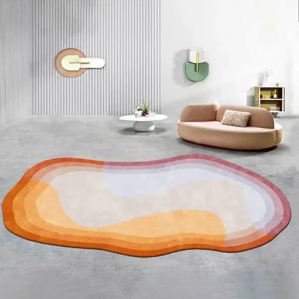 Modern Minimalist Irregular Living Room Carpet - Aesthetic Asymmetric Rug for Bedroom & Decor - 4 / 180x250cm