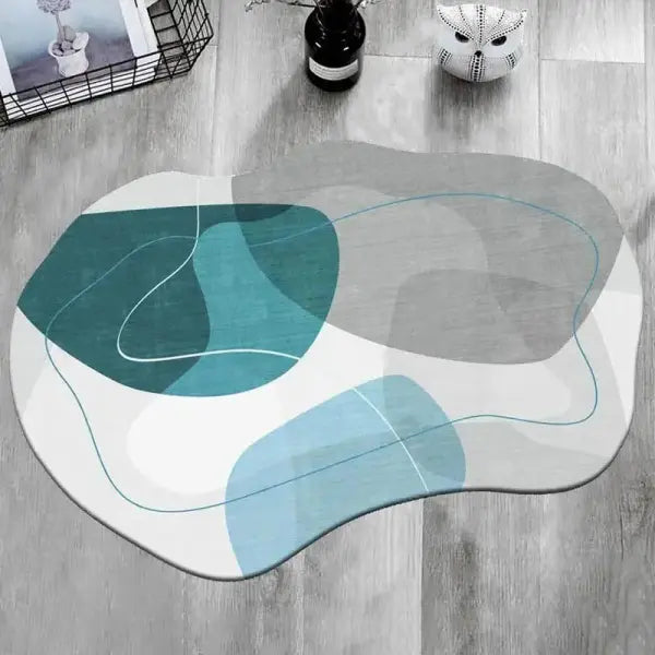 Modern Minimalist Irregular Living Room Carpet - Aesthetic Asymmetric Rug for Bedroom & Decor - 8 / 80x120cm