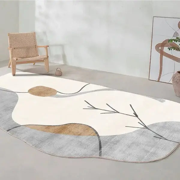 Modern Minimalist Irregular Living Room Carpet - Aesthetic Asymmetric Rug for Bedroom & Decor - 7 / 300x400cm