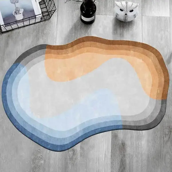 Modern Minimalist Irregular Living Room Carpet - Aesthetic Asymmetric Rug for Bedroom & Decor - 9 / 140x200cm