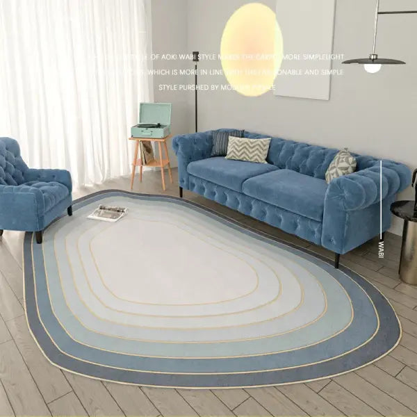 Modern Minimalist Irregular Living Room Carpet - Aesthetic Asymmetric Rug for Bedroom & Decor - 17 / 140x200cm