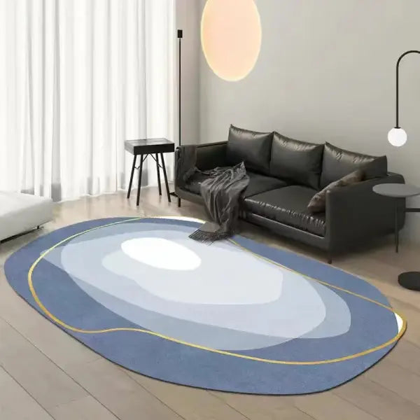 Modern Minimalist Irregular Living Room Carpet - Aesthetic Asymmetric Rug for Bedroom & Decor - 18 / 80x120cm