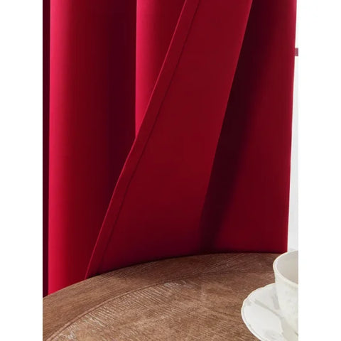 Modern Red Shading Curtain - Commercial Use for Hotels & Homes