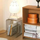 Modern Scandinavian Metal Coffee Table Living Room Furniture Sleek Side Table Minimalist Storage for Magazines and Books