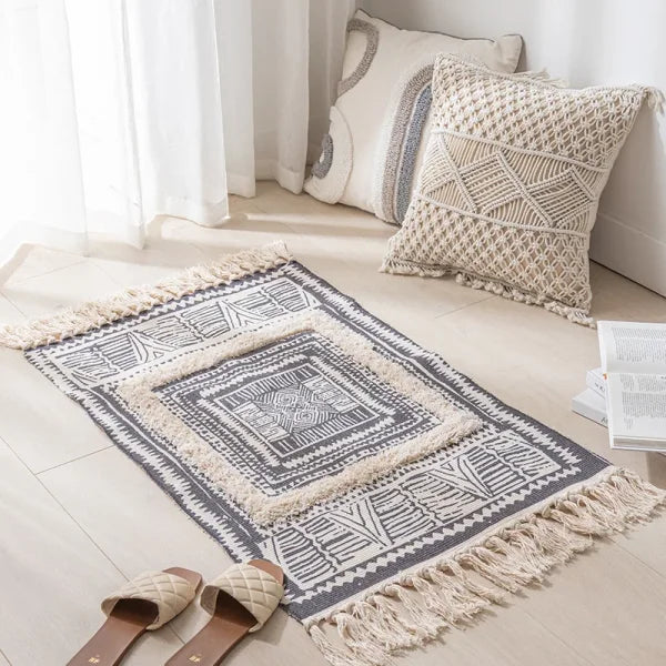 Moroccan Nordic Carpet - Modern Tatami Floor Mat for Living Room & Bedroom - 03 / 60x90cm