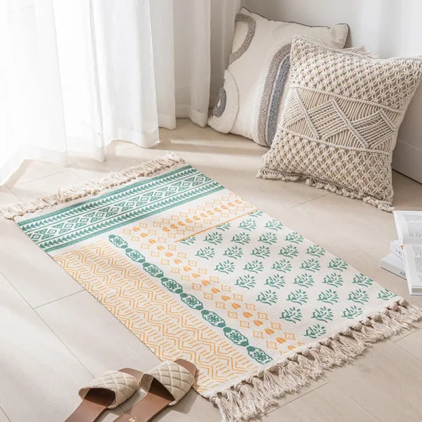 Moroccan Nordic Carpet - Modern Tatami Floor Mat for Living Room & Bedroom - 01 / 60x90cm