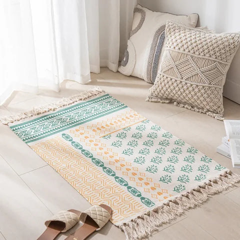 Moroccan Nordic Carpet - Modern Tatami Floor Mat for Living Room & Bedroom - 01 / 60x90cm