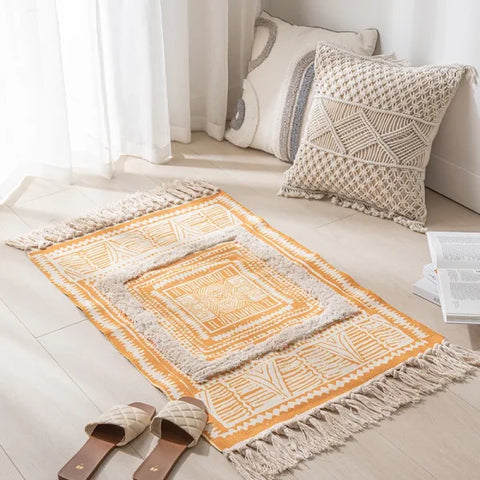 Moroccan Nordic Carpet - Modern Tatami Floor Mat for Living Room & Bedroom - 02 / 60x90cm