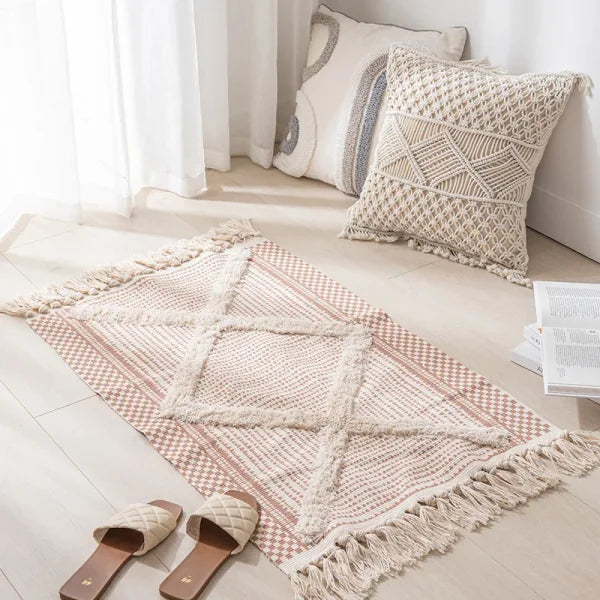 Moroccan Nordic Carpet - Modern Tatami Floor Mat for Living Room & Bedroom - 05 / 60x90cm