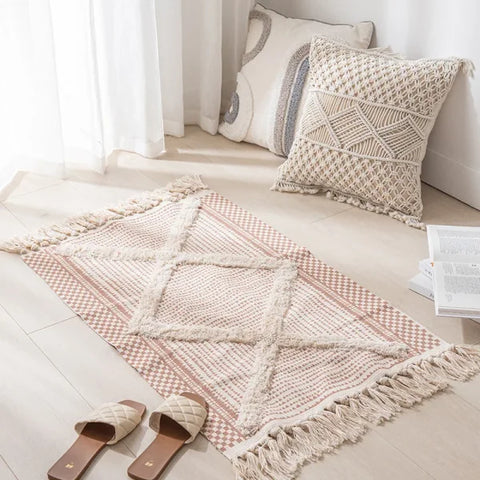 Moroccan Nordic Carpet - Modern Tatami Floor Mat for Living Room & Bedroom - 05 / 60x90cm