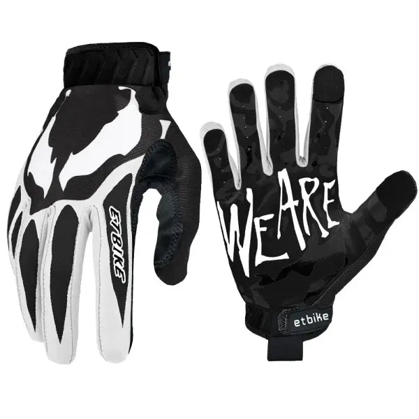Touch Screen Cycling Gloves Polyester Breathable Outdoor Sports Anti Slip - black / L